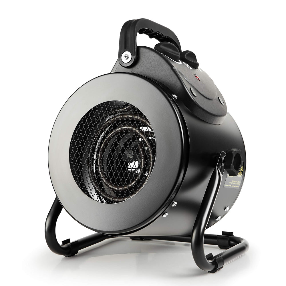 iPower front view heater showing compact design and stable base for safe use
