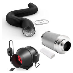 iPower assembled ventilation kit showing compact setup and reliable airflow control