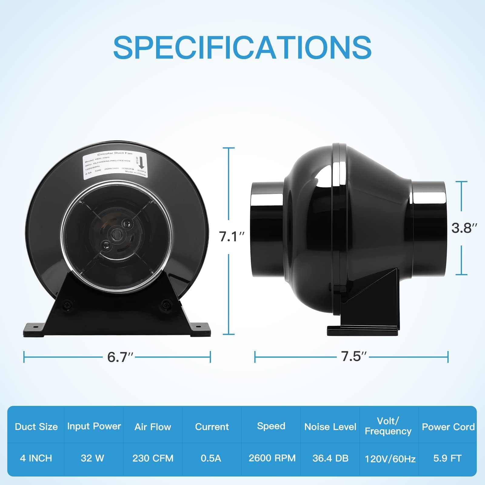 iPower variable speed controller detail showing simple controls for tailored airflow