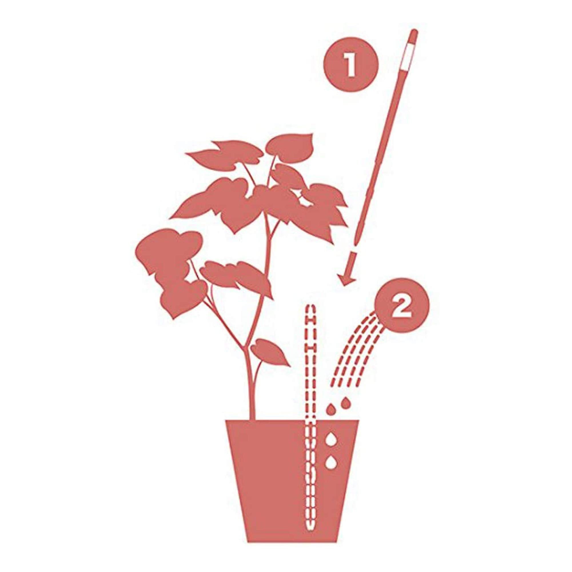 IPPINKA Sustee inserted in soil sensing root-level moisture to prevent overwatering
