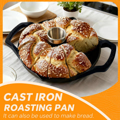 IPROUDER roaster in grill with chicken showing even browning and crisp skin