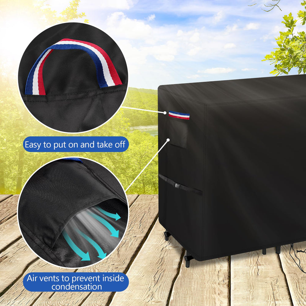 Iptienda drawstring and buckles secured tight to resist windy conditions