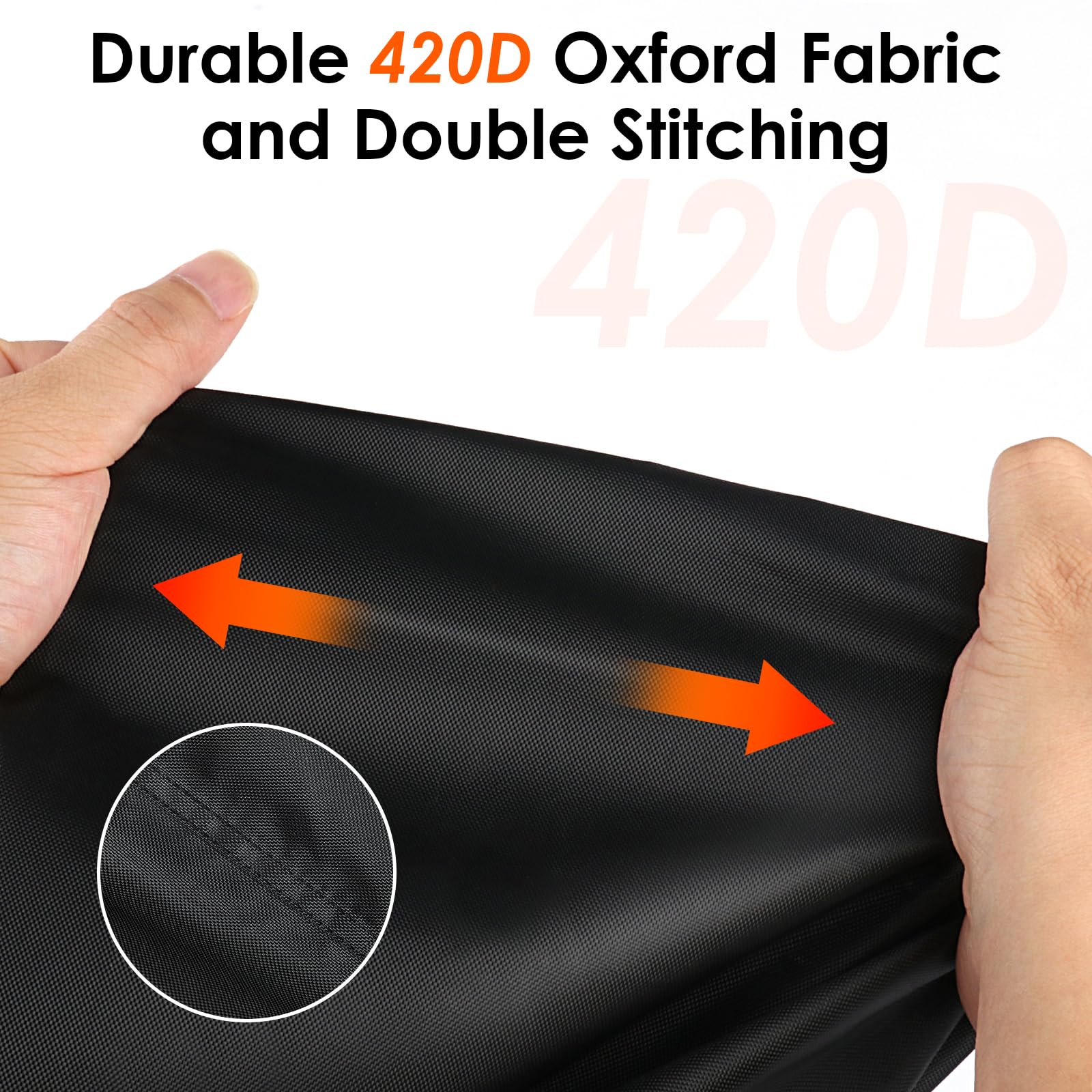 Iptienda drawstring and buckle closure, secures cover against strong winds