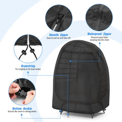 Iptienda adjustable drawstring hem providing snug windproof fit