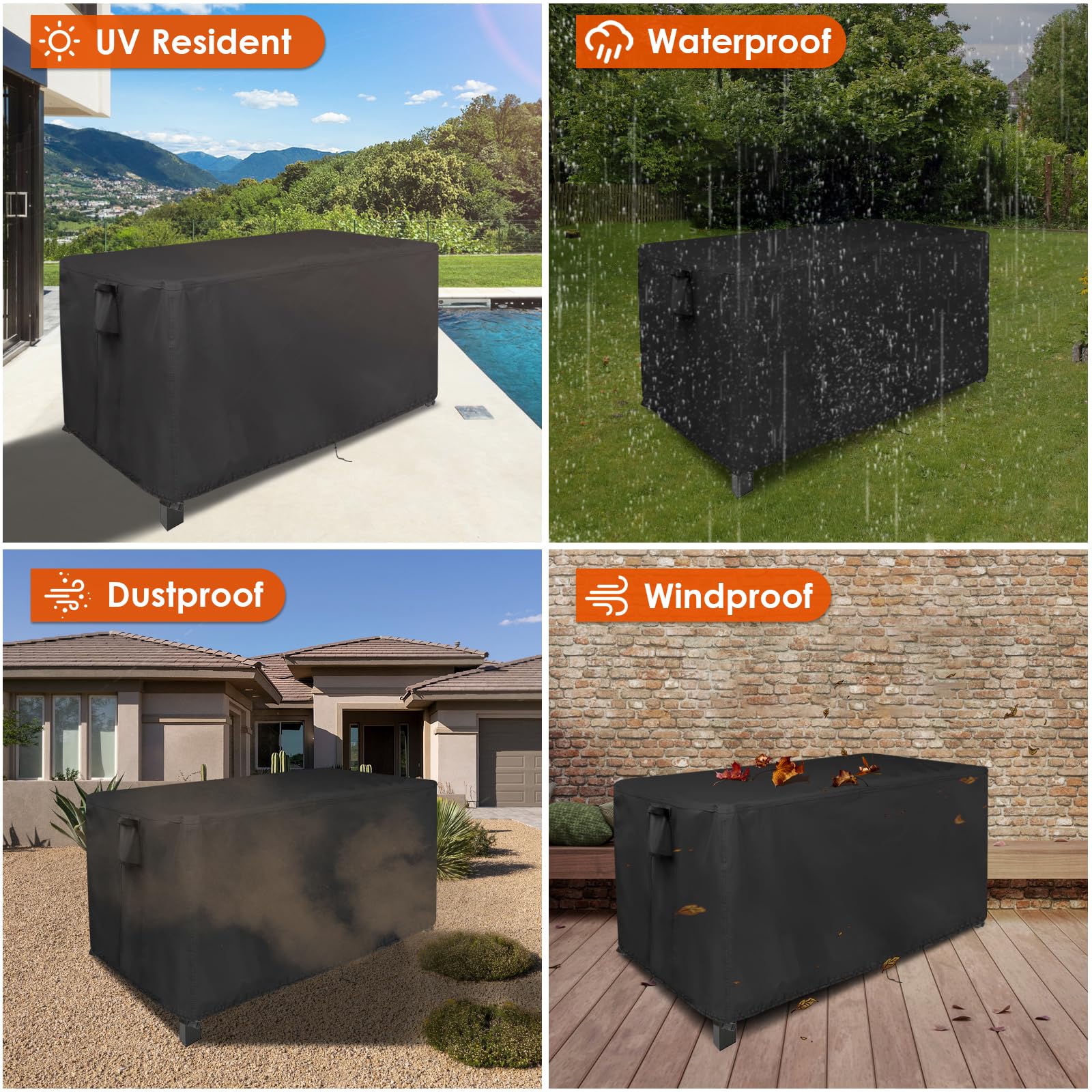 Iptienda cover in use on a patio wok station, keeps equipment clean and dry