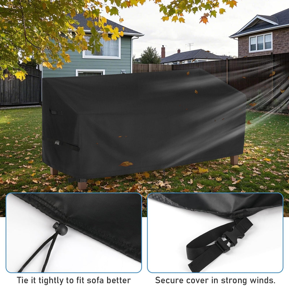 Iptienda cover on bench with tape measure for correct size fit