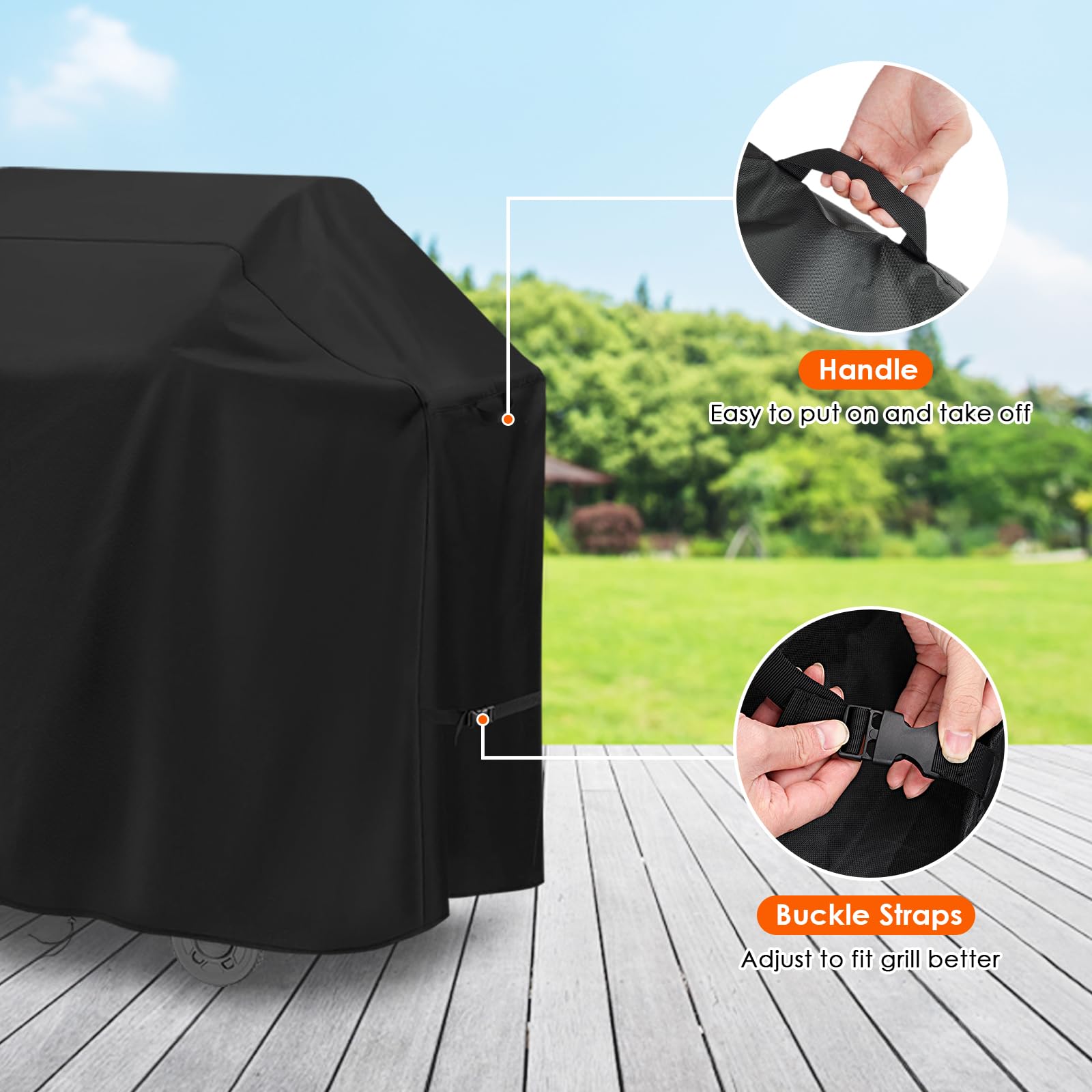 Iptienda size demo with tape measure showing cover dimensions for correct fit