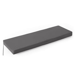 IPYNBAP bench cushion front view showing dark grey fabric and clean finish for comfy seating