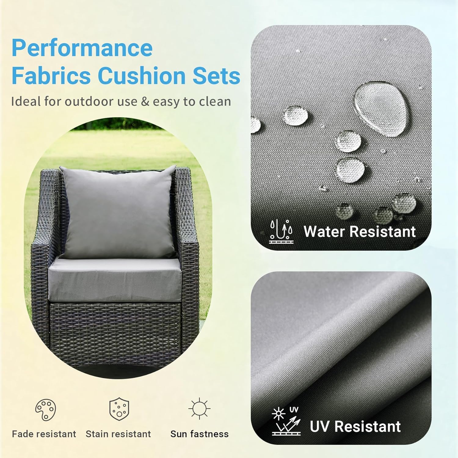IPYNBAP close-up of grey 300GSM fabric and waterproof TPU layer for durability