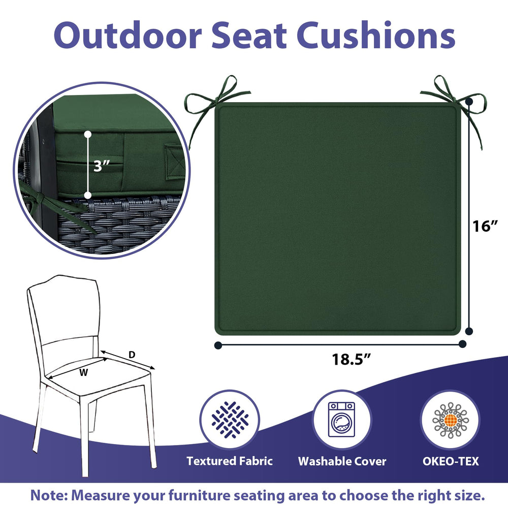 IPYNBAP cushion on patio chair demonstrating outdoor use and comfort