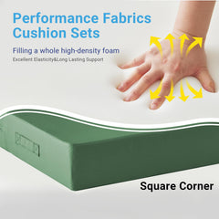 IPYNBAP cushions on patio chair demonstrating ergonomic support and style