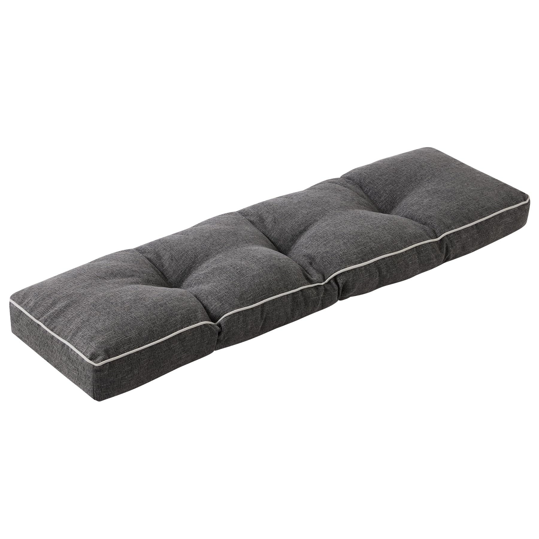 IPYNBAP front view bench cushion on a patio bench showing comfortable seating
