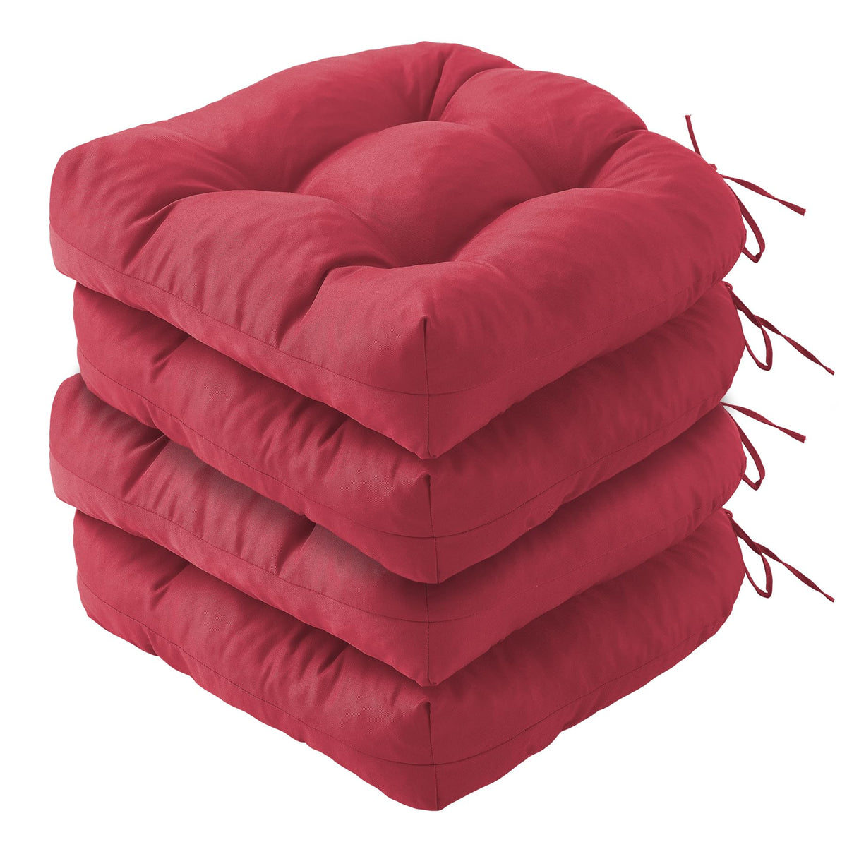 IPYNBAP front view of four burgundy cushions highlighting uniform look and comfort