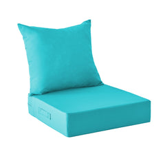 IPYNBAP front view of teal cushion set showing neat finish and inviting comfort
