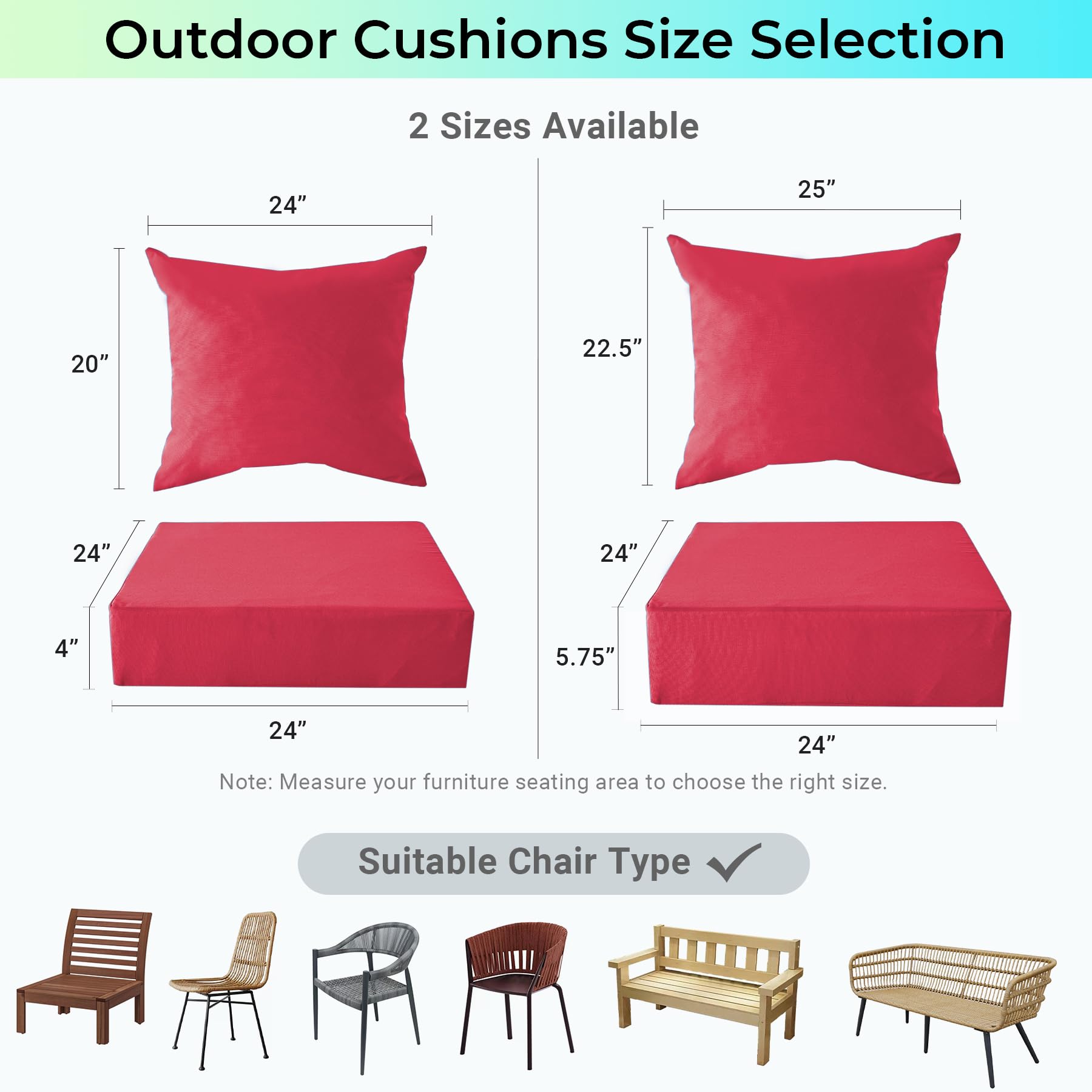 IPYNBAP cushion installed on patio chair improving outdoor seating comfort benefit