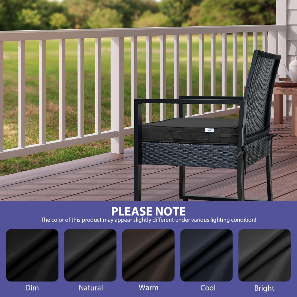 IPYNBAP cushions styled on patio showing durable, comfortable outdoor seating