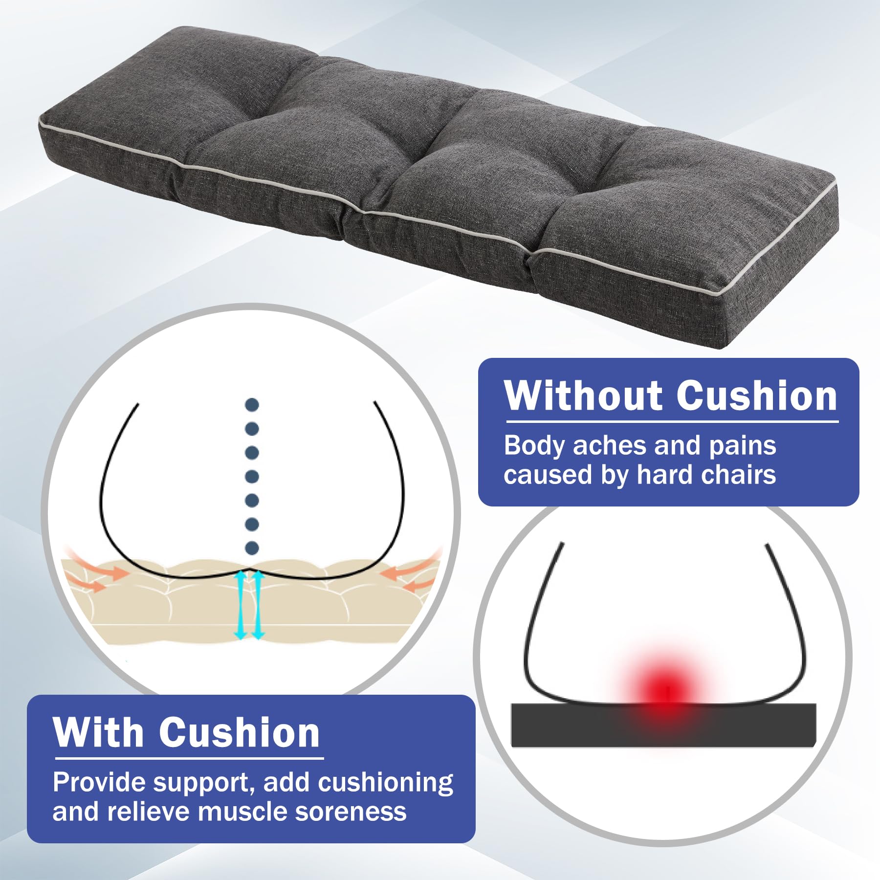 IPYNBAP non-slip bottom fabric displayed to show stable anti-slide benefit