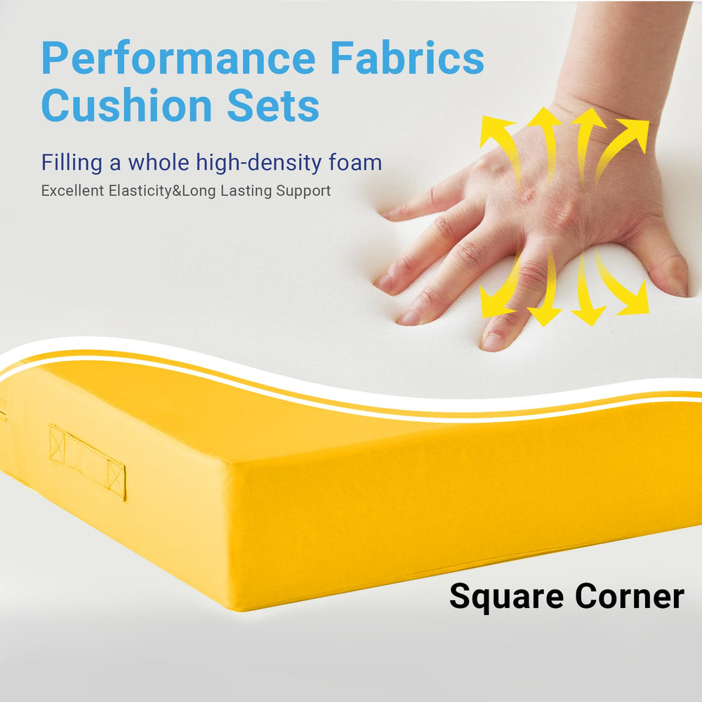 IPYNBAP seat and back laid flat displaying exact dimensions for fit