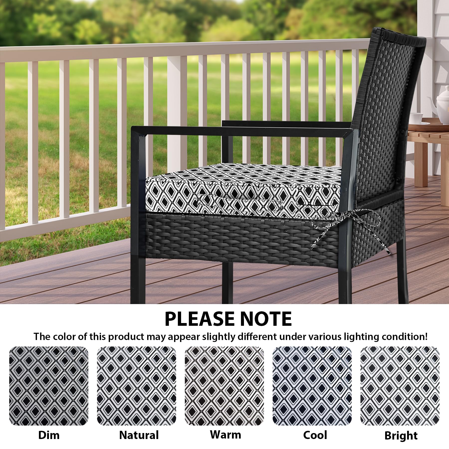 IPYNBAP cushion next to ruler showing 19x19x3 size for fit confirmation