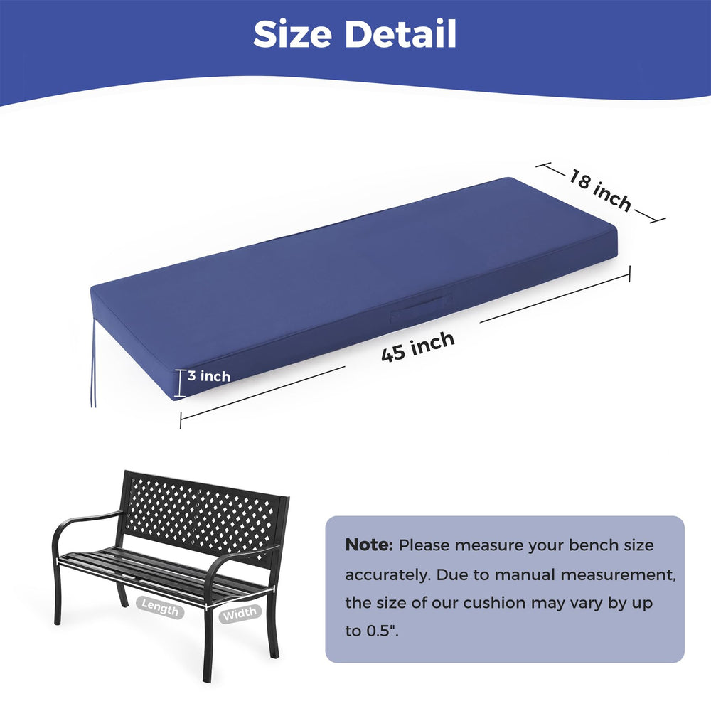 IPYNBAP secure tie straps close-up keeping cushion firmly attached to bench