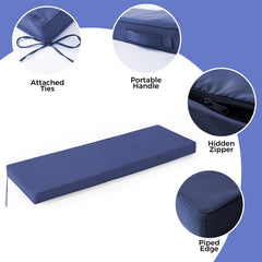 IPYNBAP straps and carry handle securing cushion and enabling easy repositioning on bench