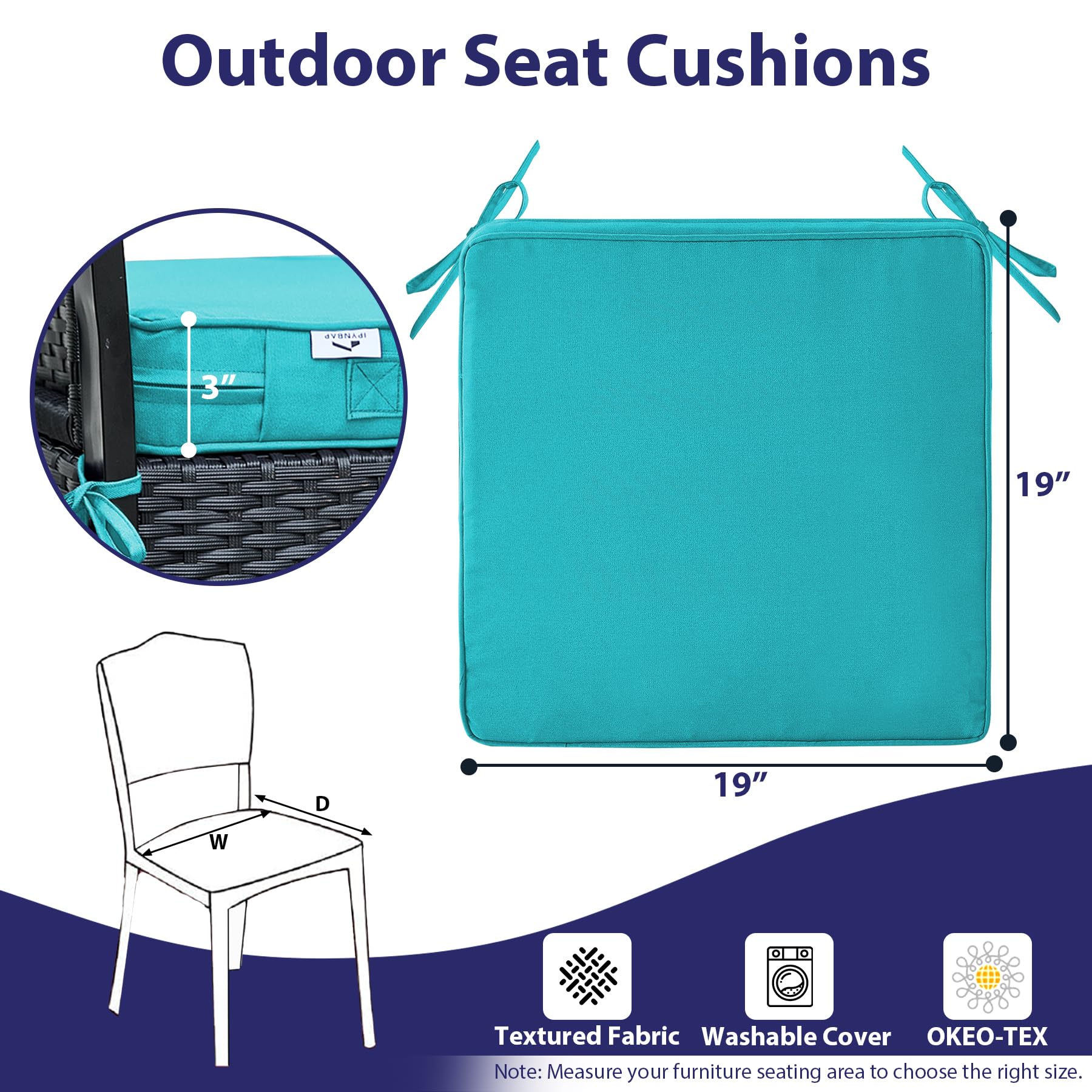 IPYNBAP cushions on patio set showing stylish outdoor upgrade and protection