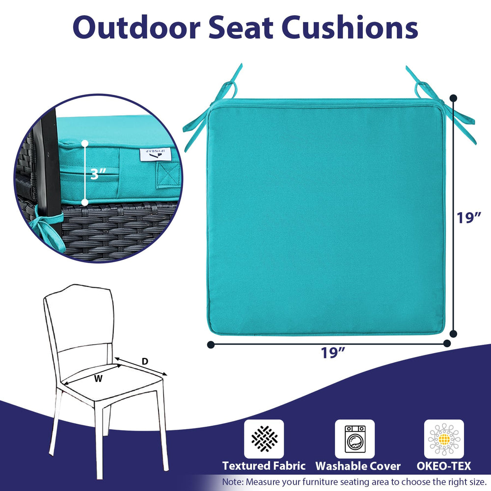 IPYNBAP cushions on patio set showing stylish outdoor upgrade and protection