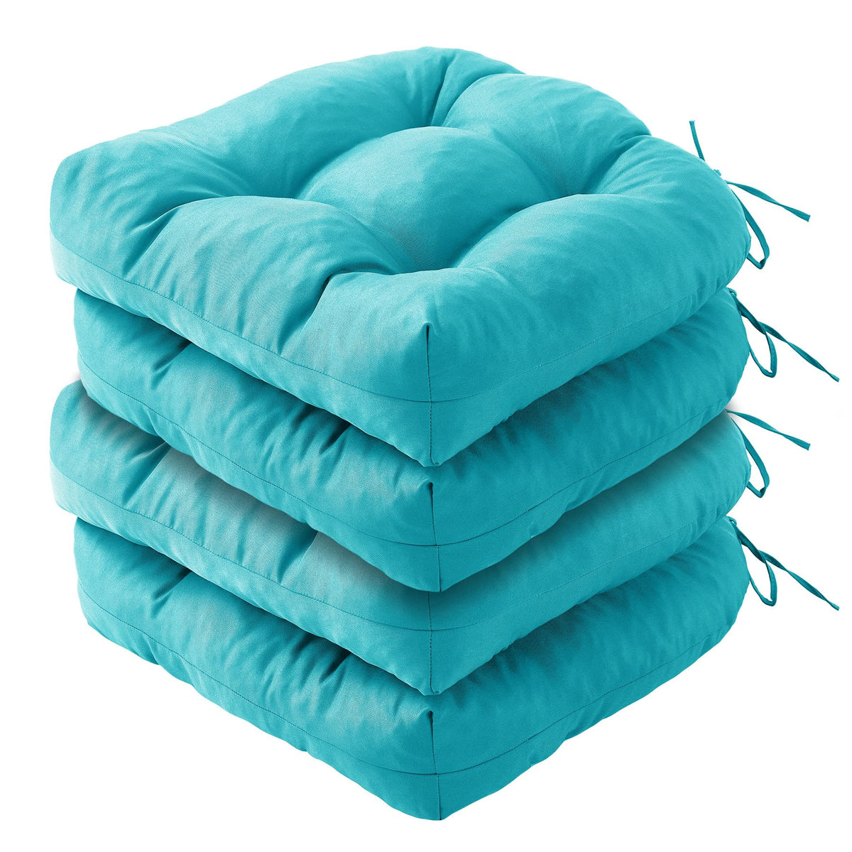 IPYNBAP front view of four teal cushions showing seat coverage and color