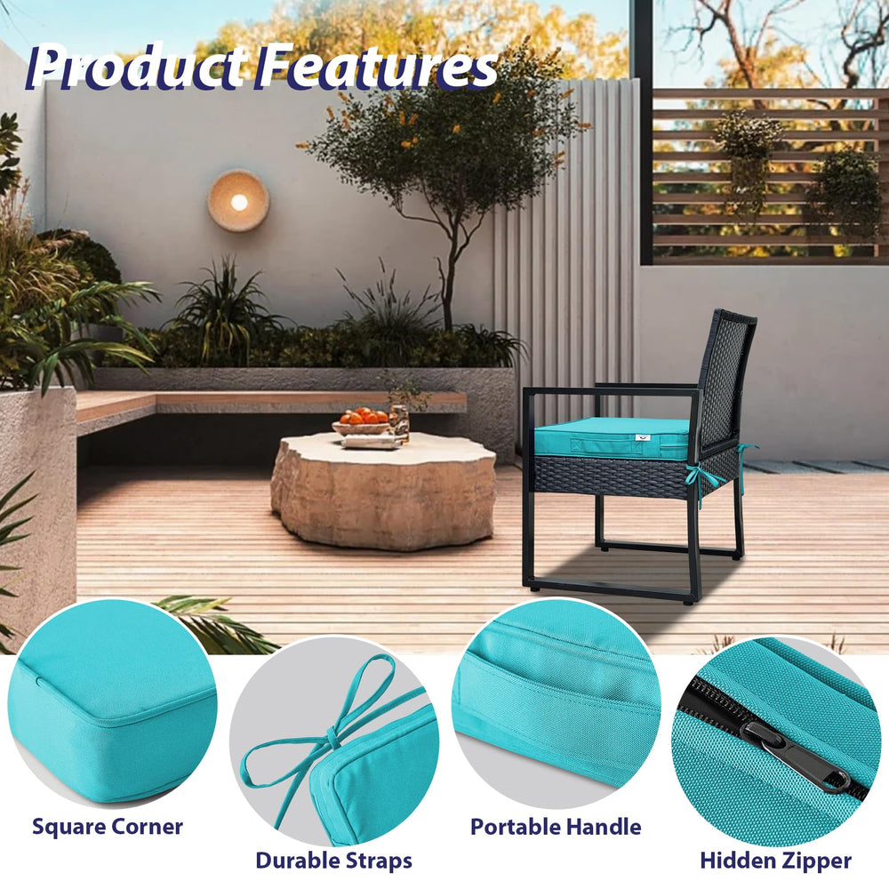 IPYNBAP tied cushion on chair showing secure fit and easy portability