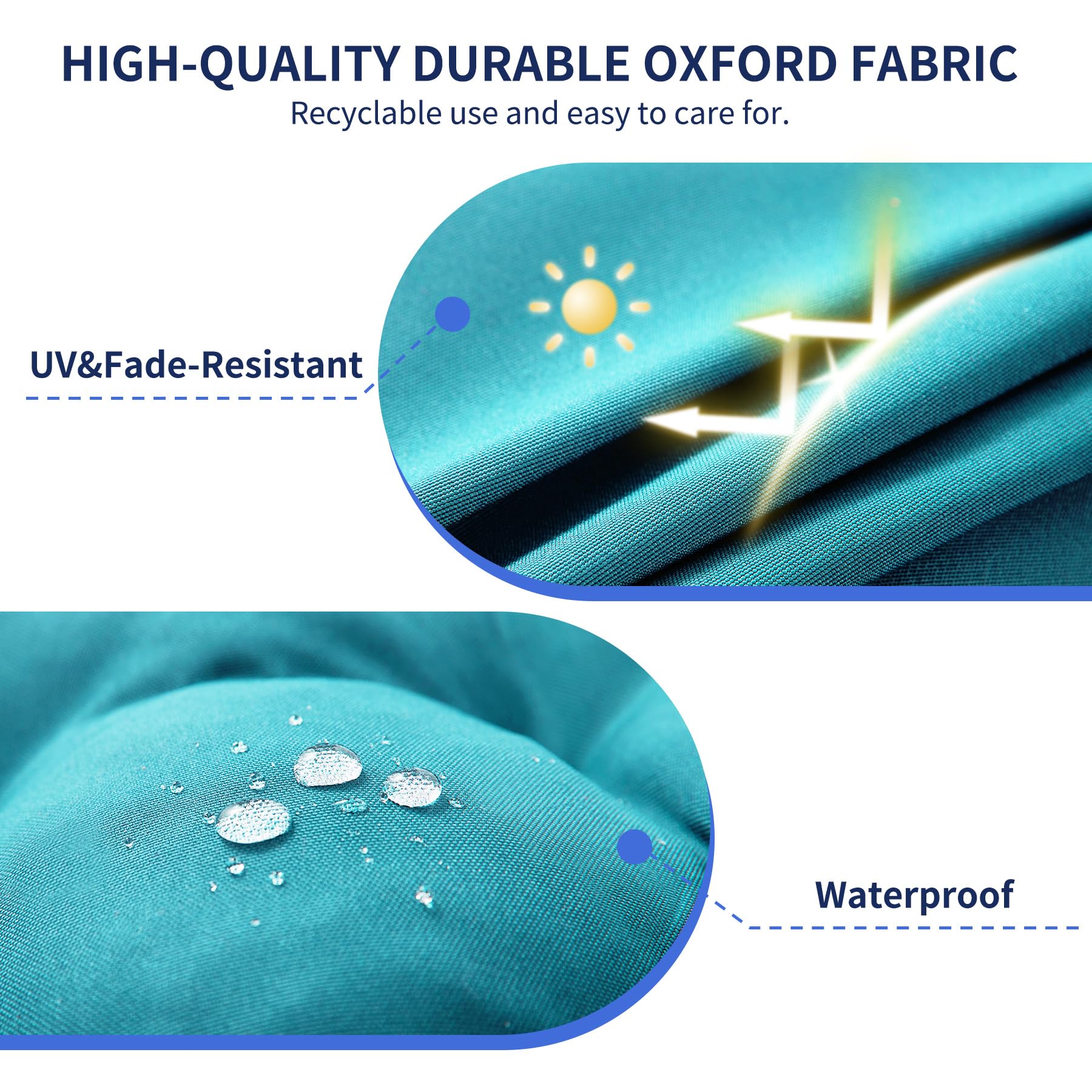 IPYNBAP tufted top and piped edge detail for durable, tailored look