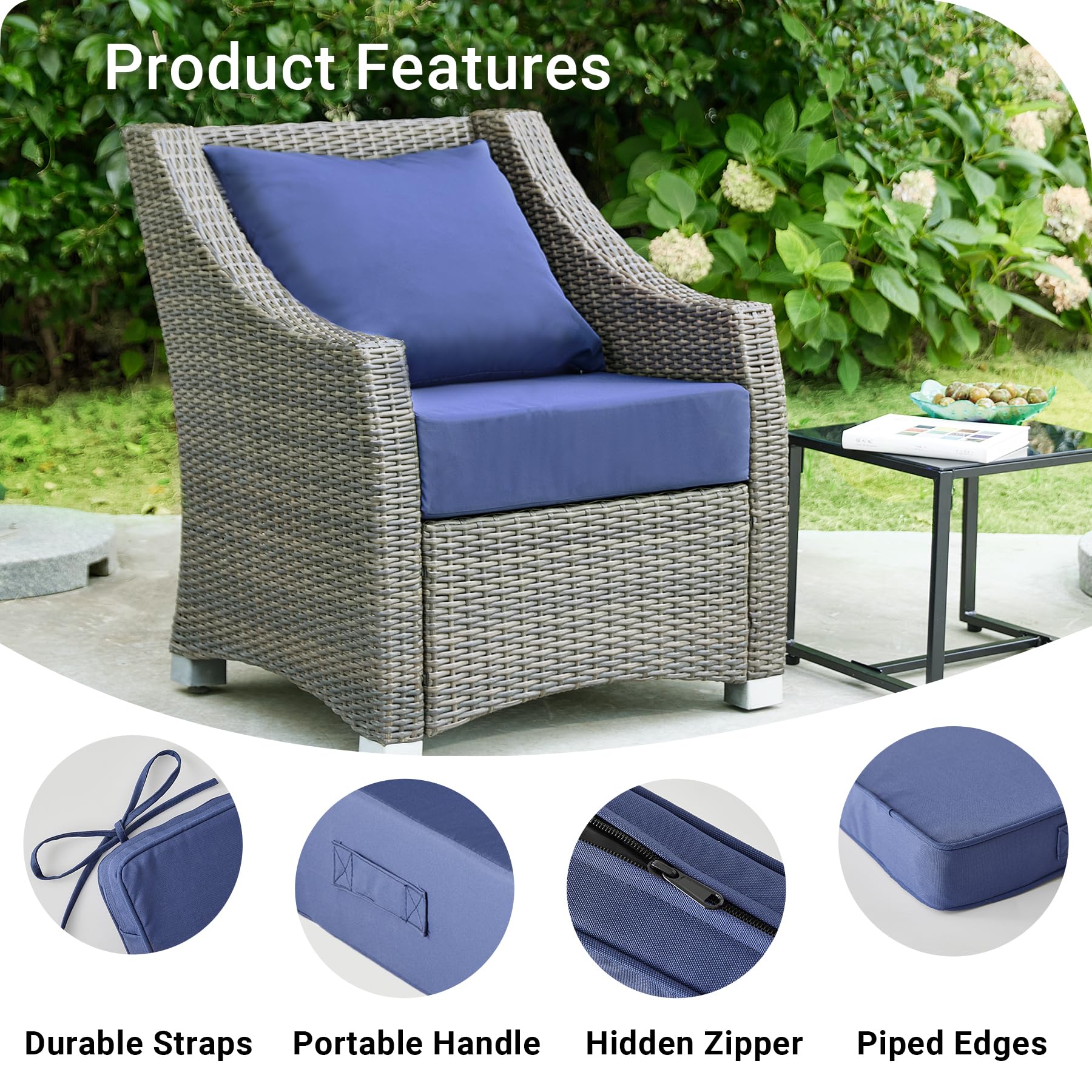 IPYNBAP hidden zipper and tie detail for secure attachment and easy removal