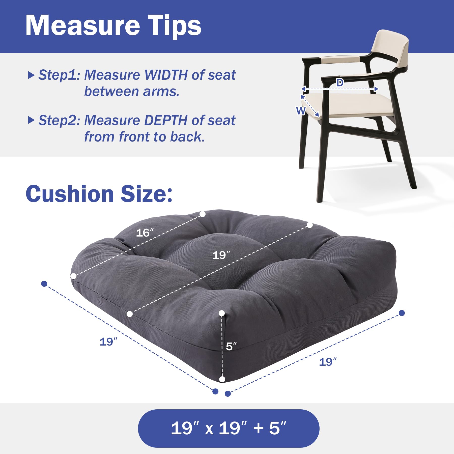IPYNBAP cushion tied on metal dining chair for secure, non-slip seating
