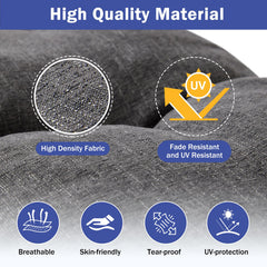 IPYNBAP cushion ties and reinforced stitching for secure attachment