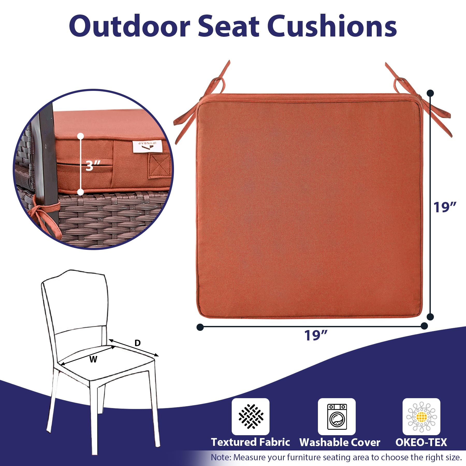 IPYNBAP attachment ties fastened to chair back ensuring secure slip-resistant placement