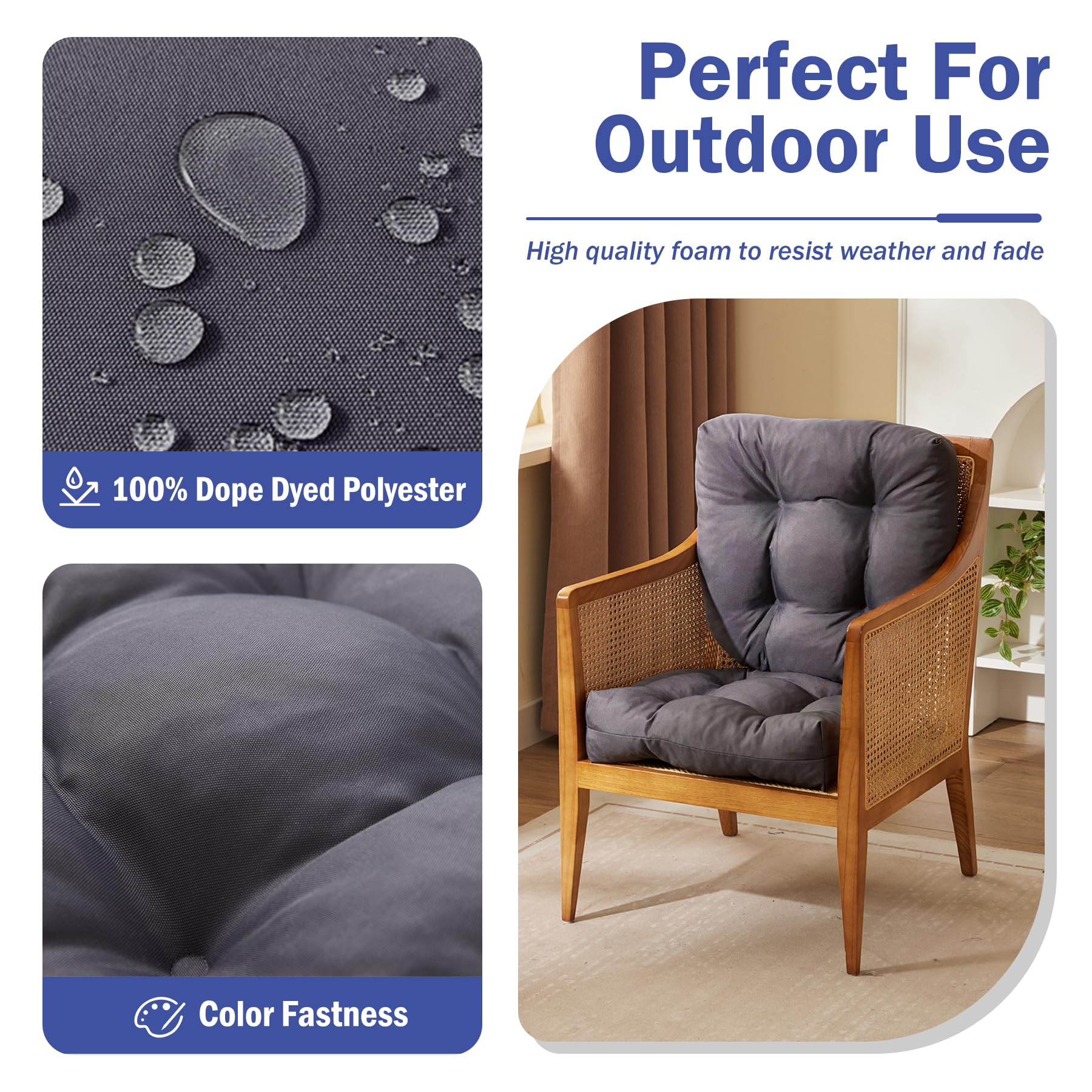 IPYNBAP tufted close-up highlighting textured fabric and durable finish