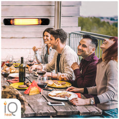 IQ HEAT close-up of carbon emitter highlighting instant radiant warmth
