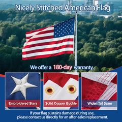 irbrisu embroidered stars close-up showing durable, crisp stitching