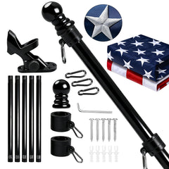 irbrisu flag and pole full kit showing durable outdoor display benefit