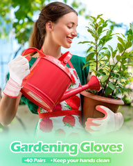 Irenare gloves in use pulling weeds with secure tool grip
