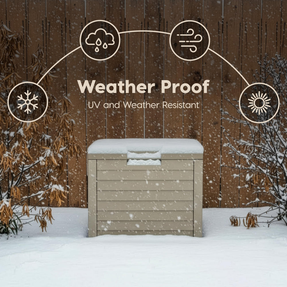 IRIS USA side profile on patio demonstrating weather-resistant build