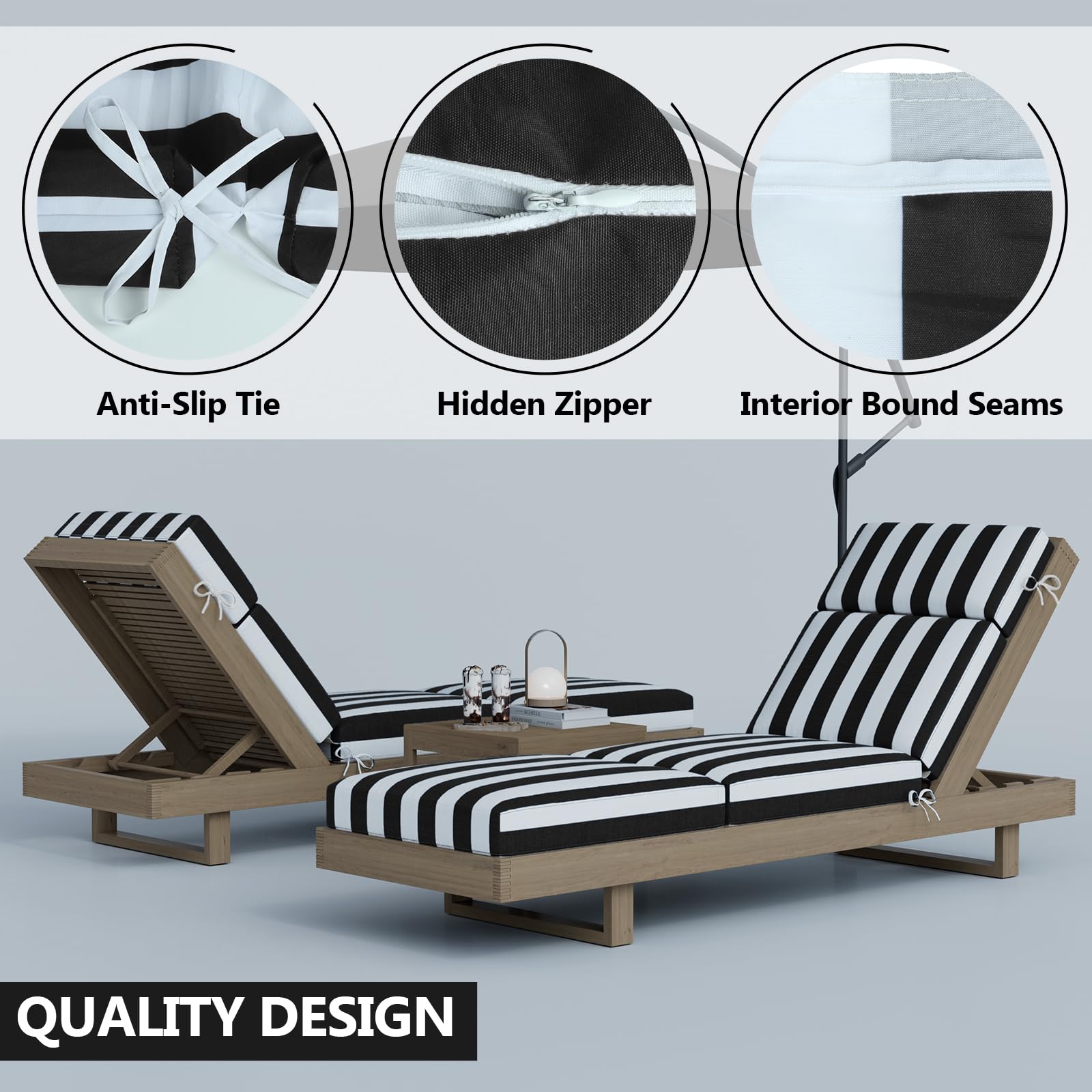 Iristykilin side straps and double stitching for secure fit and durability