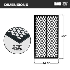 Iron Forge Tools close-up of powder-coated steel texture for rust resistance