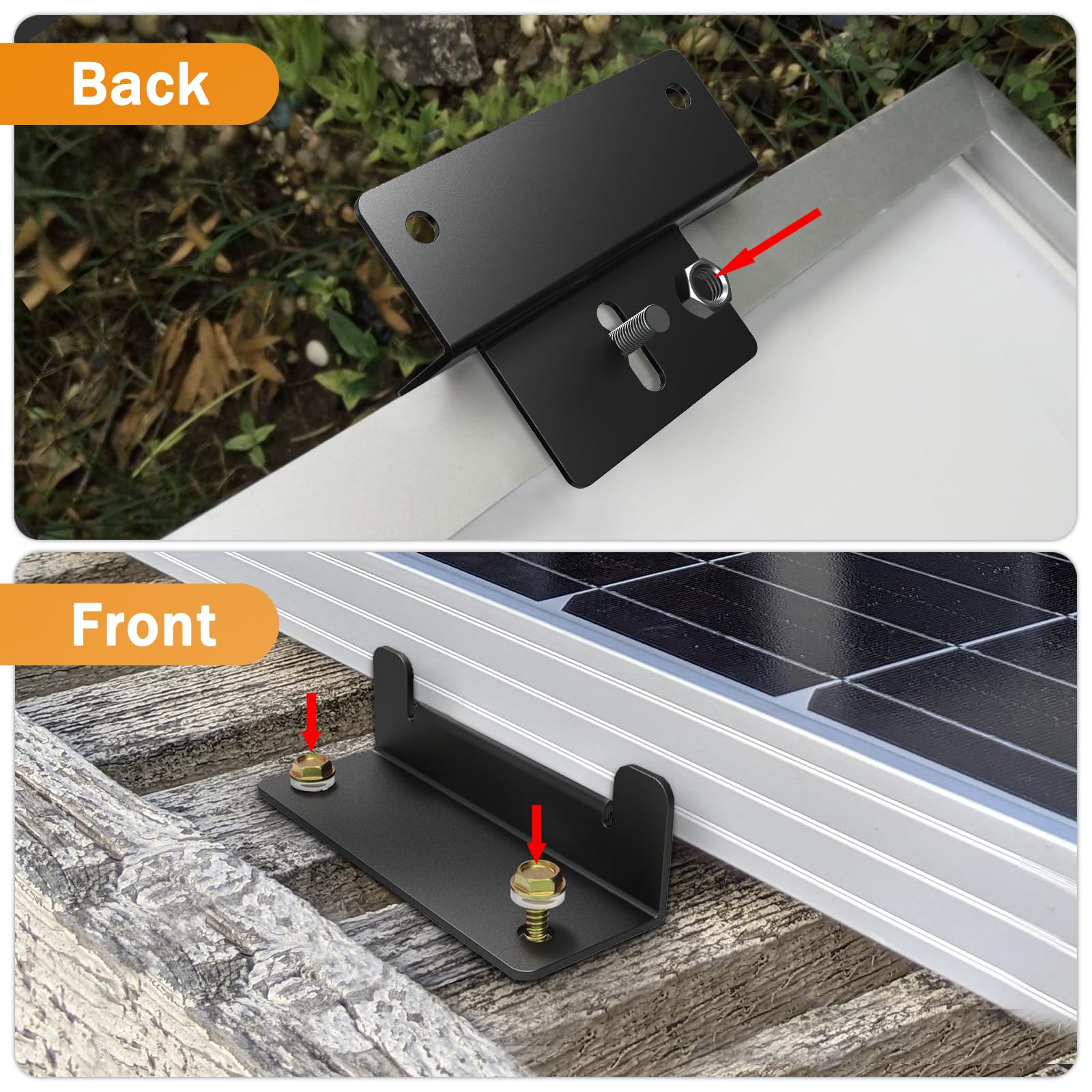 IRONDIY mounted brackets on RV roof demonstrating easy installation on curved surfaces