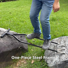 IronGroveRoar reinforced footplate detail for stable step-in penetration and reduced effort