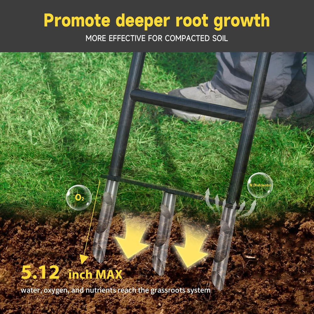 IronGroveRoar comfort-grip handle angle showing ergonomic hold for less user fatigue