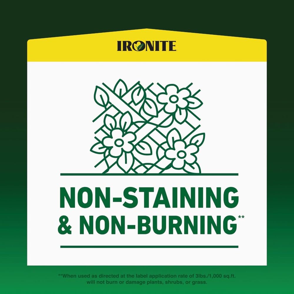 Detailed close-up of Ironite granular texture and color demonstrating easy spreadability and uptake