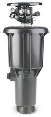 IrriFix Maxi-Paw pop-up side profile showing arc adjustment and reliable operation