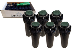 IrriFix Rain Bird 5000 Plus front view showing pop-up body and benefit of reliable coverage
