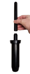 IrriFix stacked extenders demonstrating adjustable height for improved spray coverage