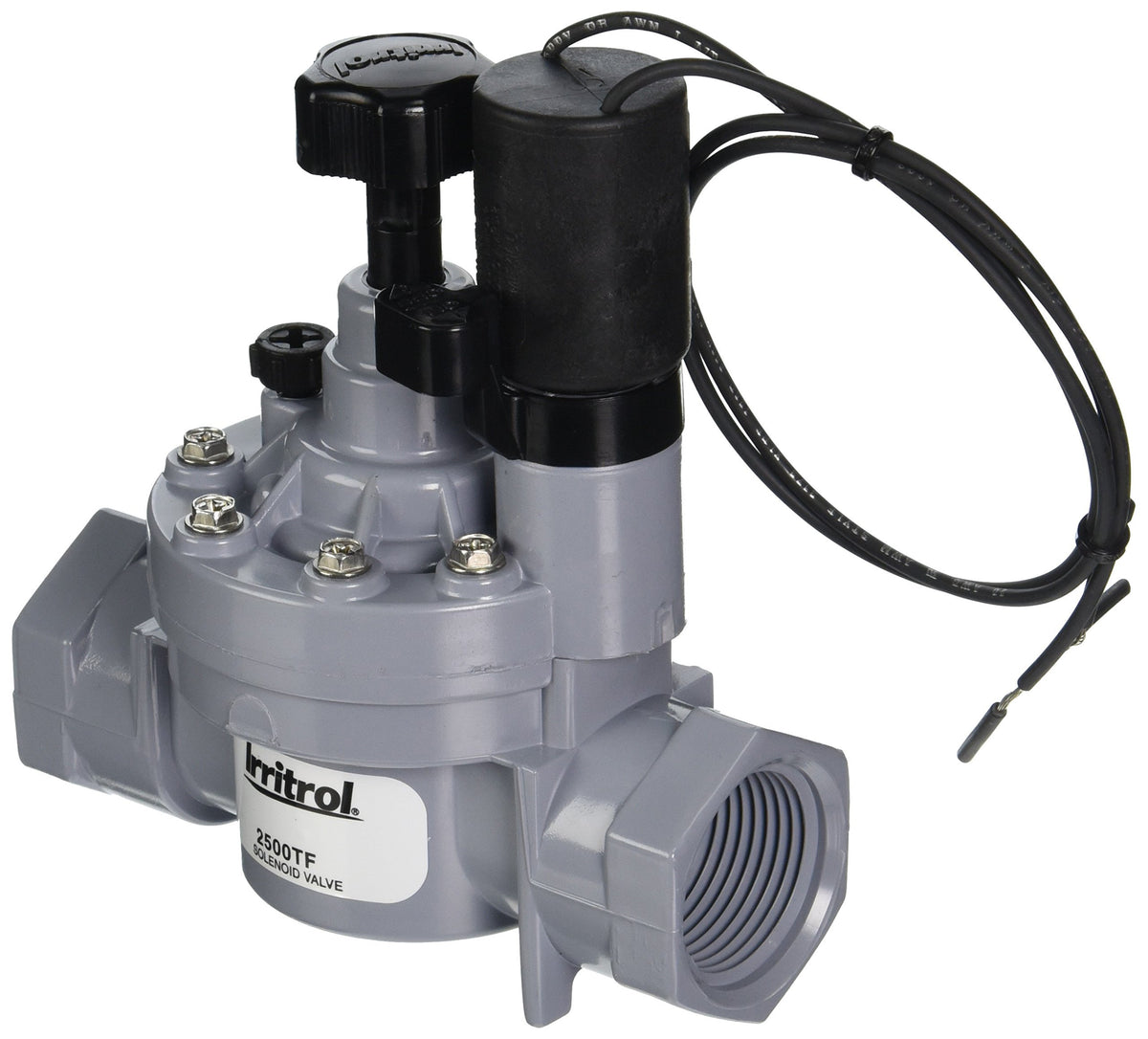 Irritrol 2500TF front profile showing threaded inlet and flow control for durable performance